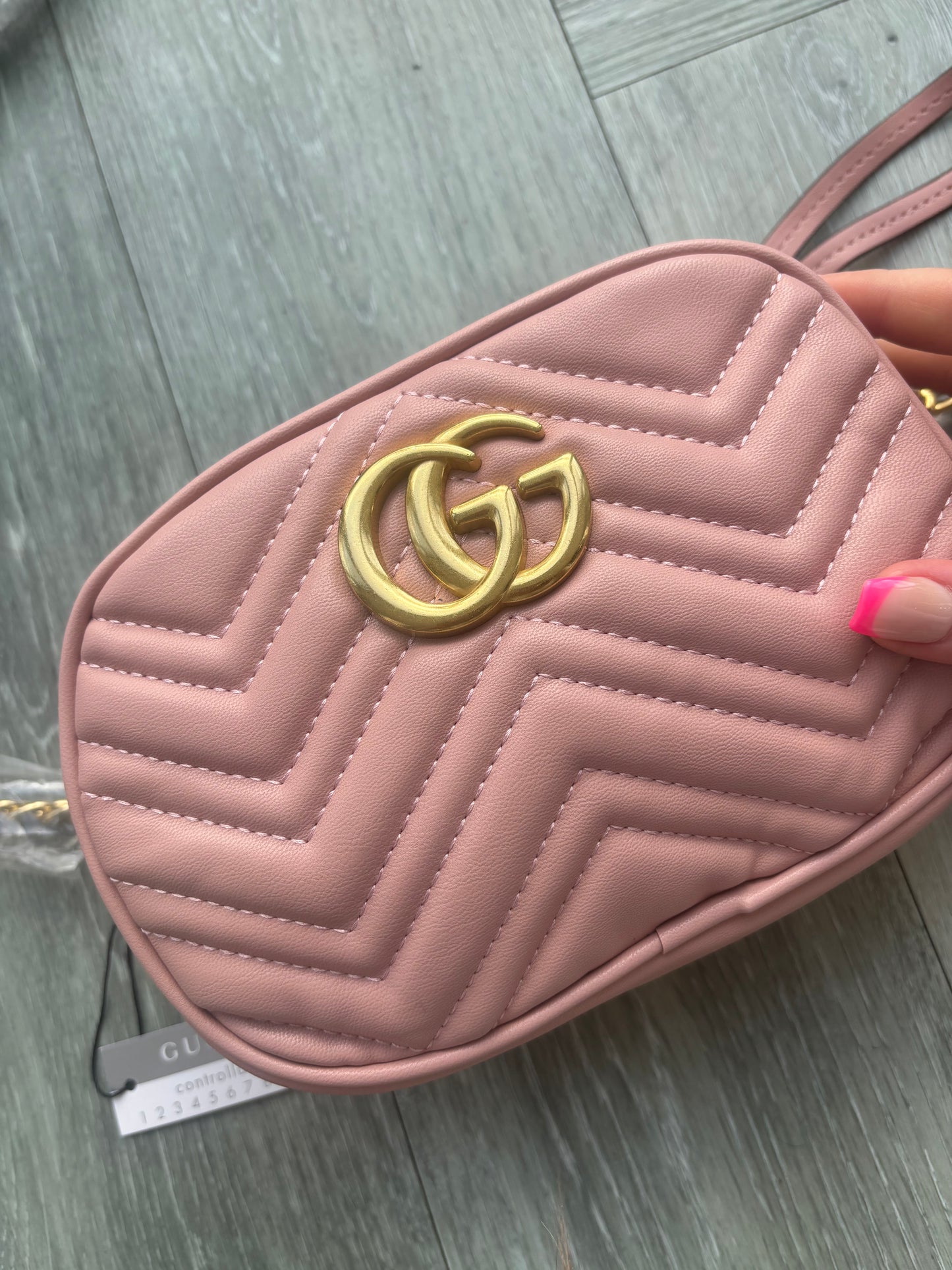 Pink GG Crossover bag