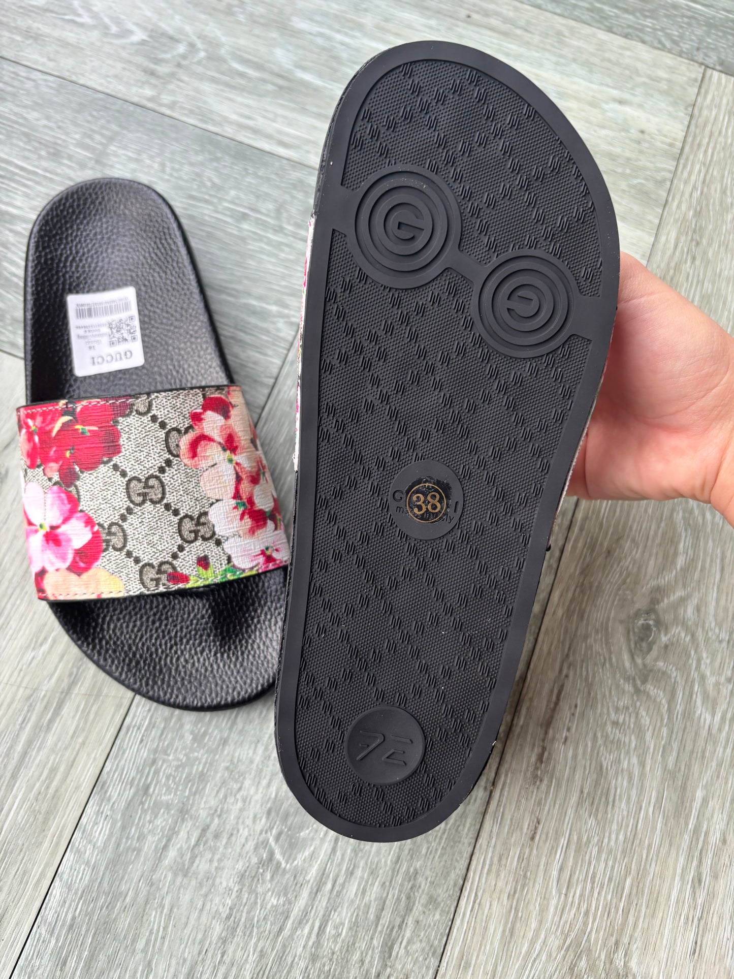 Pink flower gg slidders