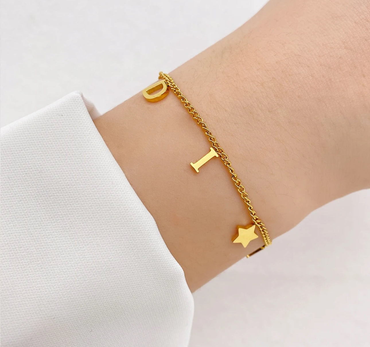 D Gold Bracelet
