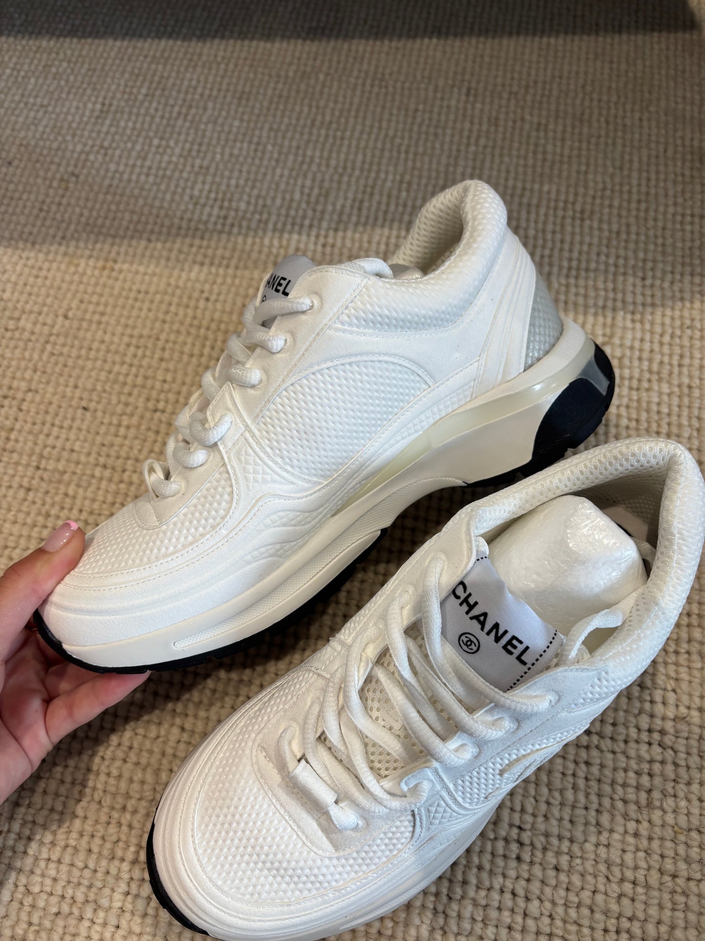 White cc trainers size 5uk