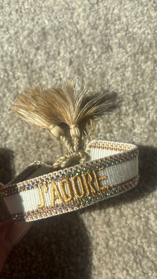 Glitter bracelet styled by LR - gold
