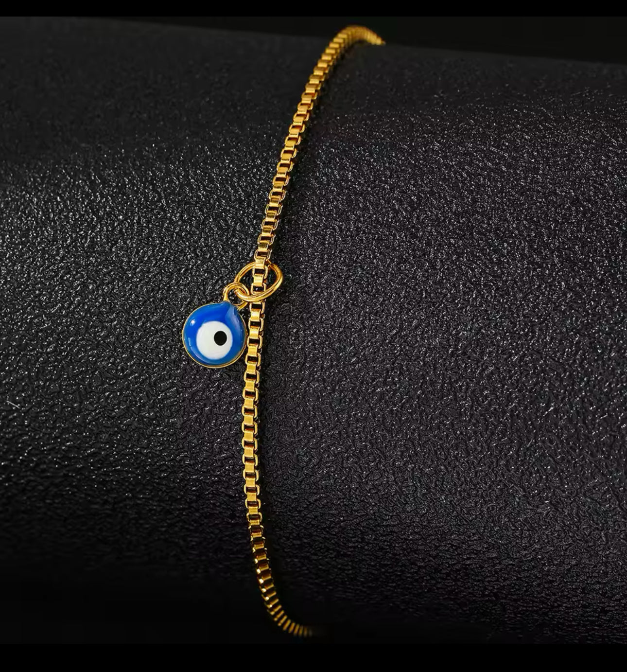 Gold Evil eye anklet