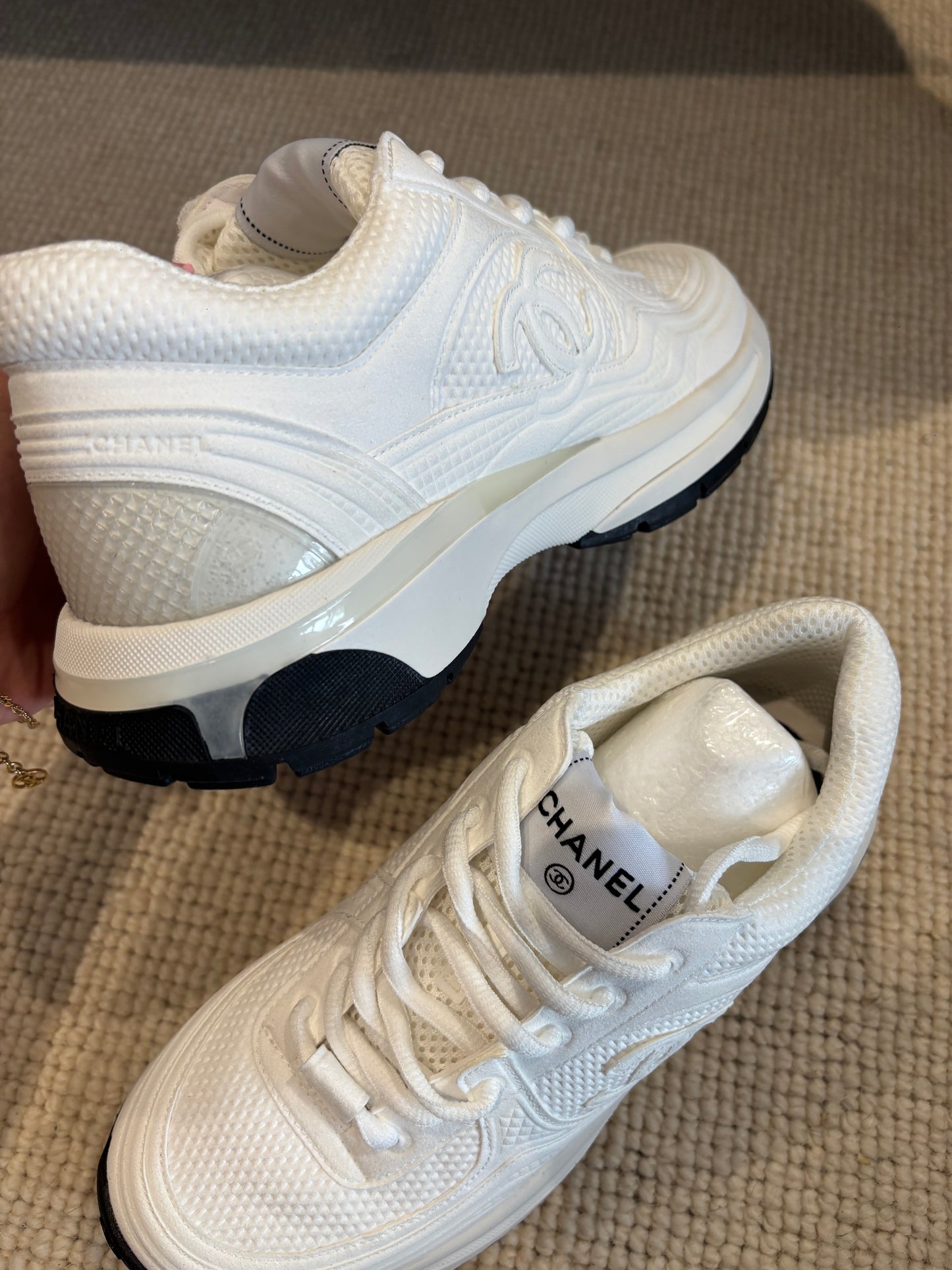 White cc trainers size 5uk