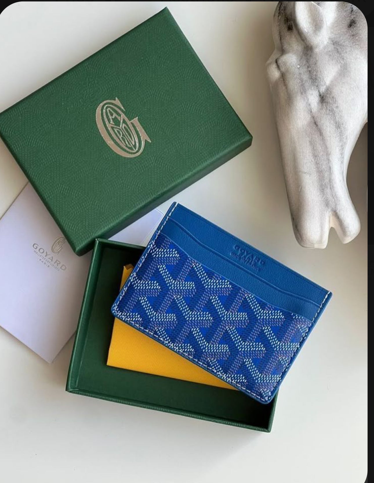 Royal blue g card holder