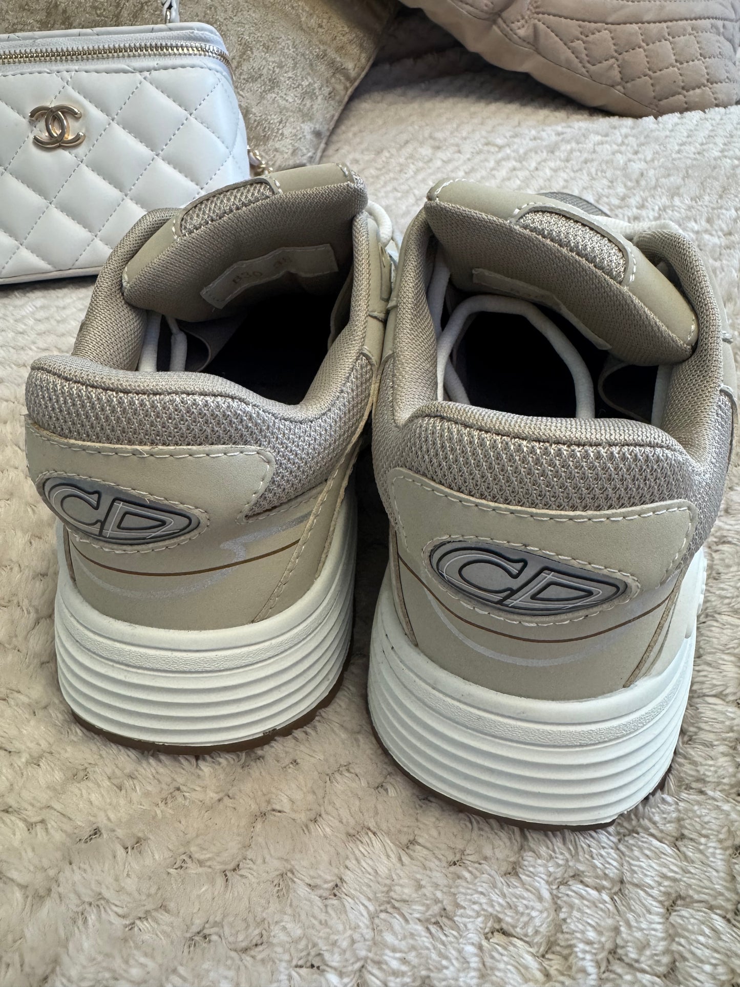 Pre loved CD beige trainers - size 5 AG