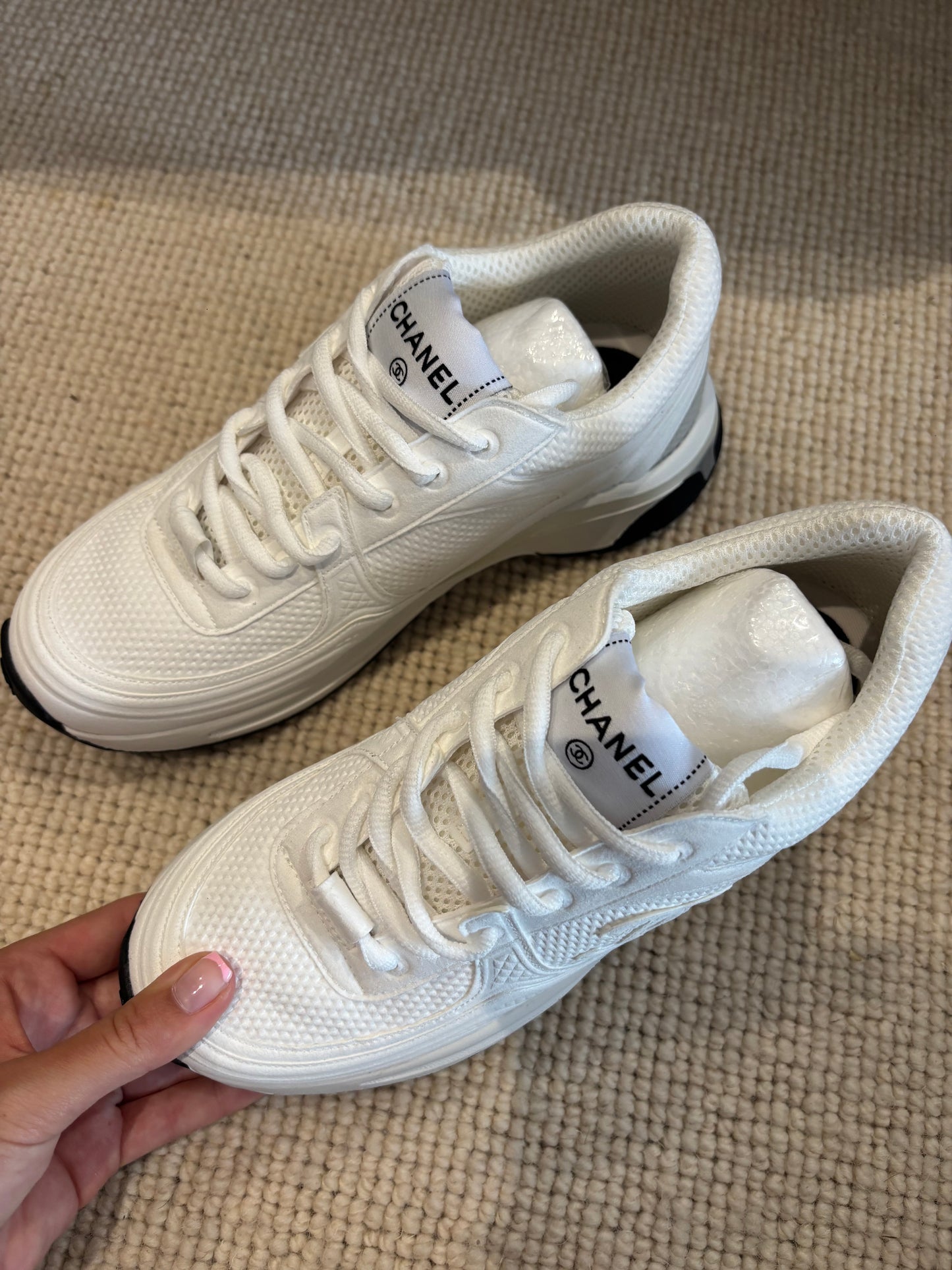 White cc trainers size 5uk