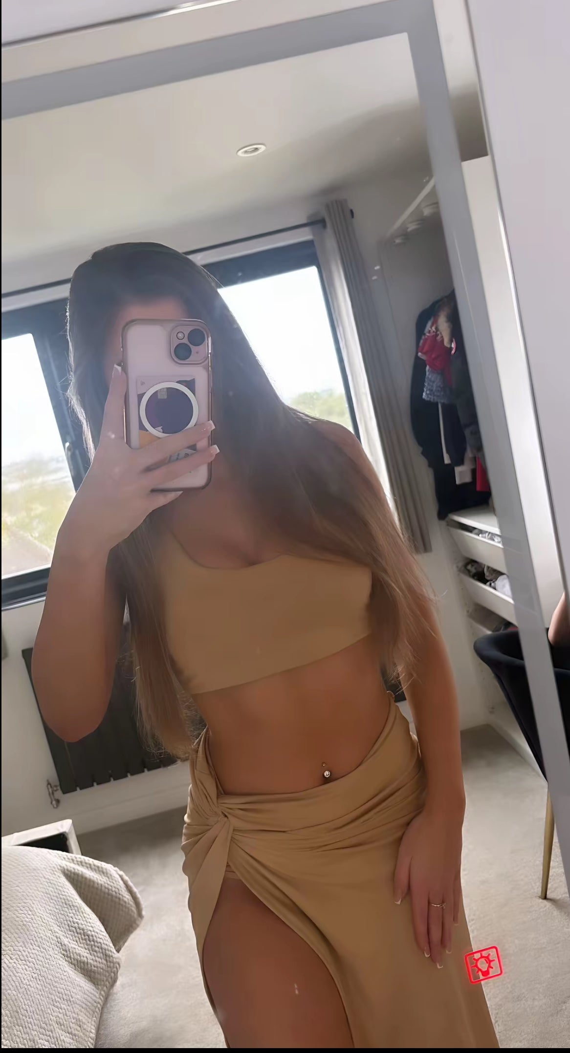 Serenity top and skirt set