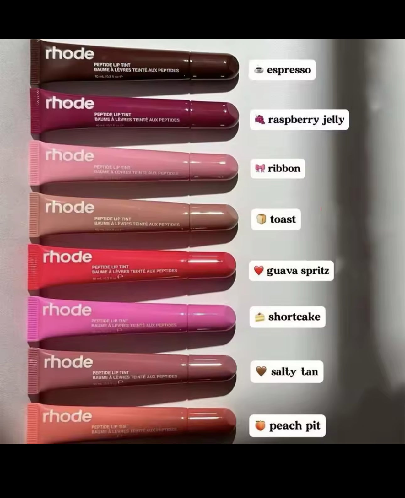 Lip tints / gloss