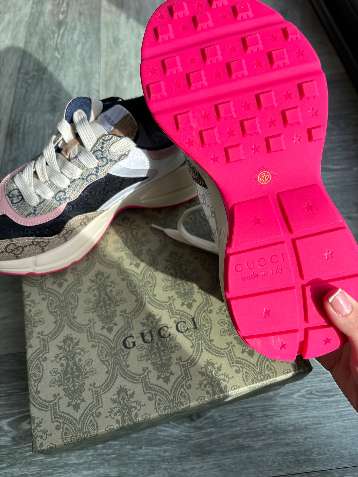 Pink GG trainers pre order 2-3 weeks