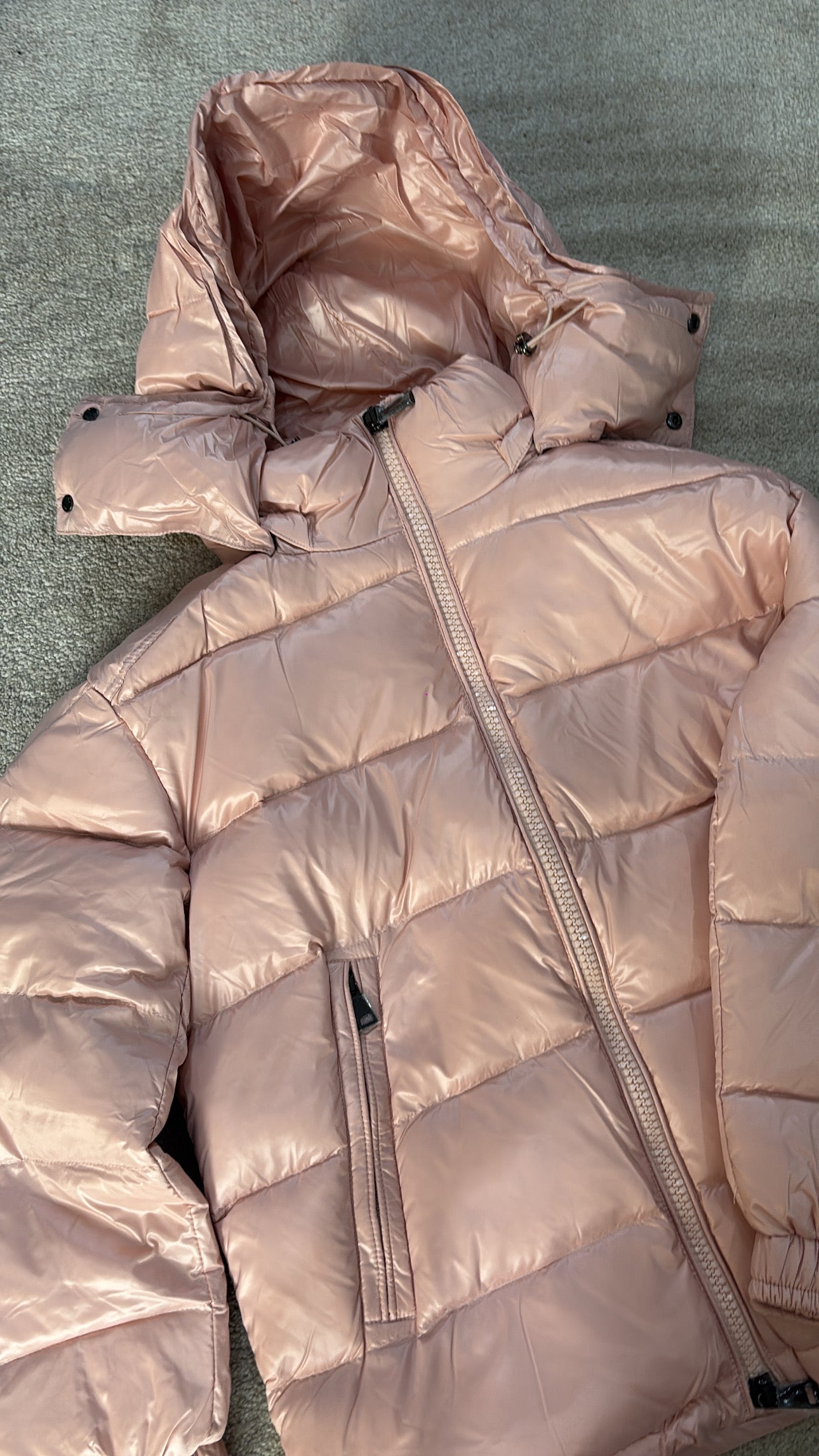 Pink m coat size extra small