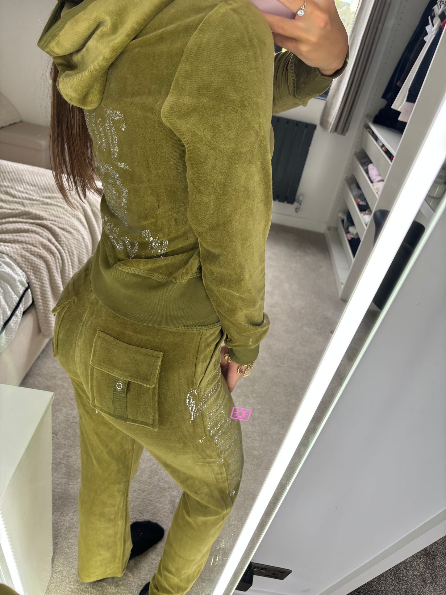 Khaki tracksuit size medium