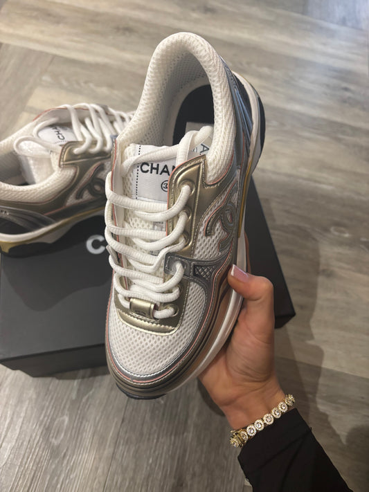 Gold cc trainers in stock