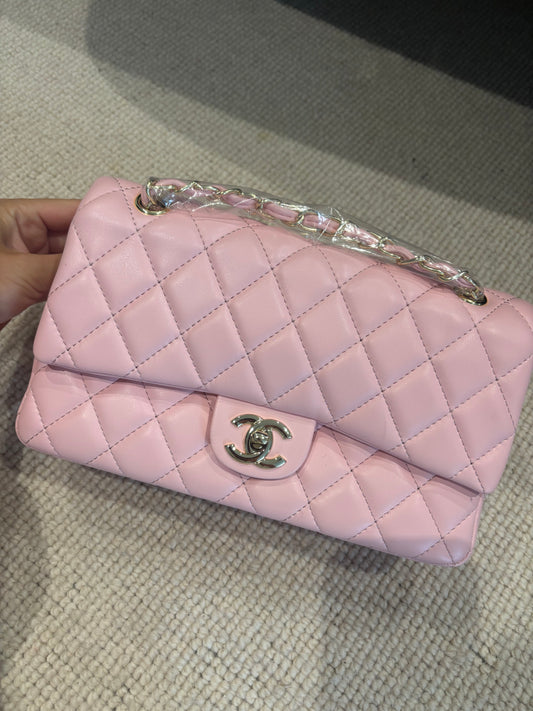 Pink and gold cc crossover bag