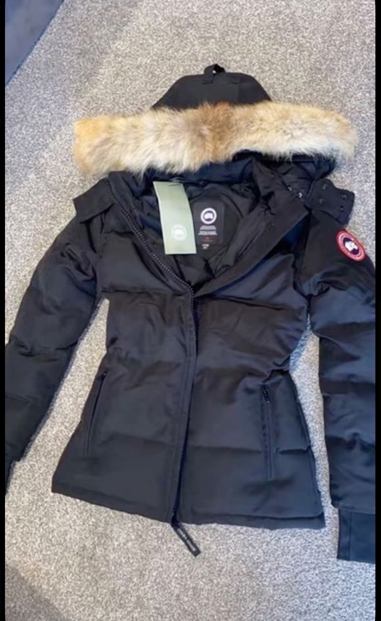 Black canda Parker coat size XS