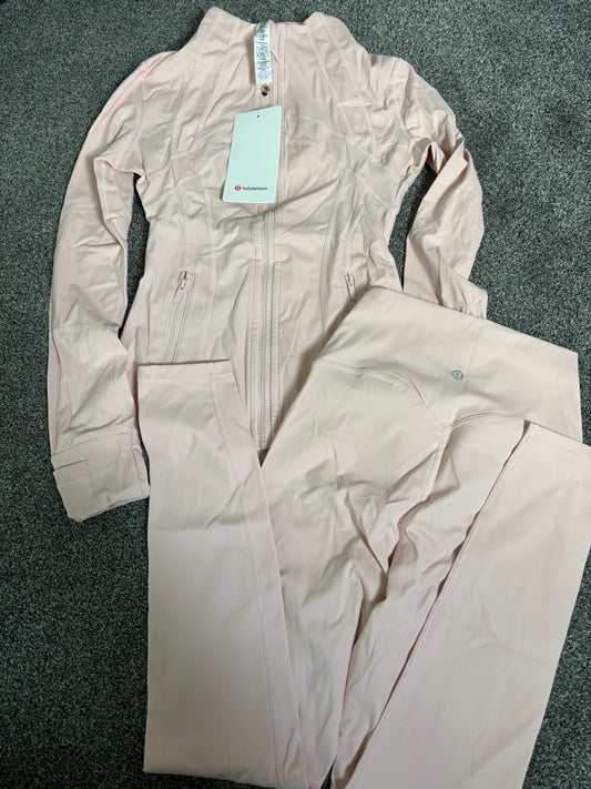 Baby pink lululemon gym set size 2