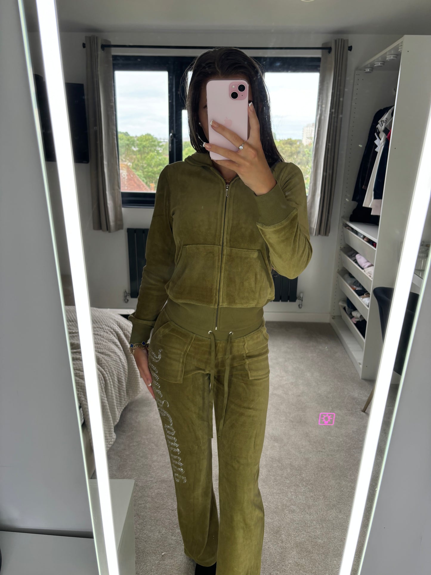Khaki tracksuit size medium