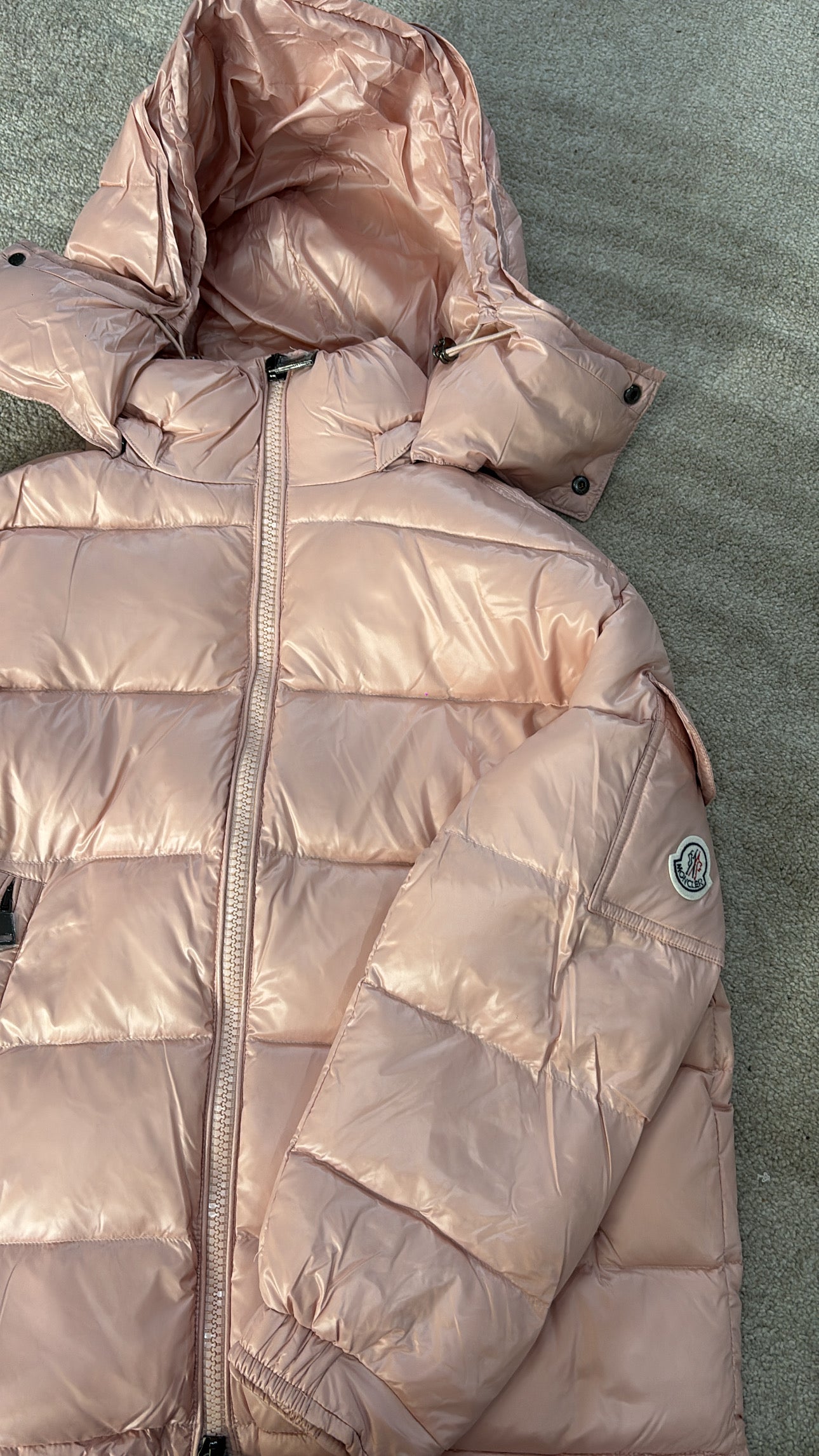 Pink m coat size extra small
