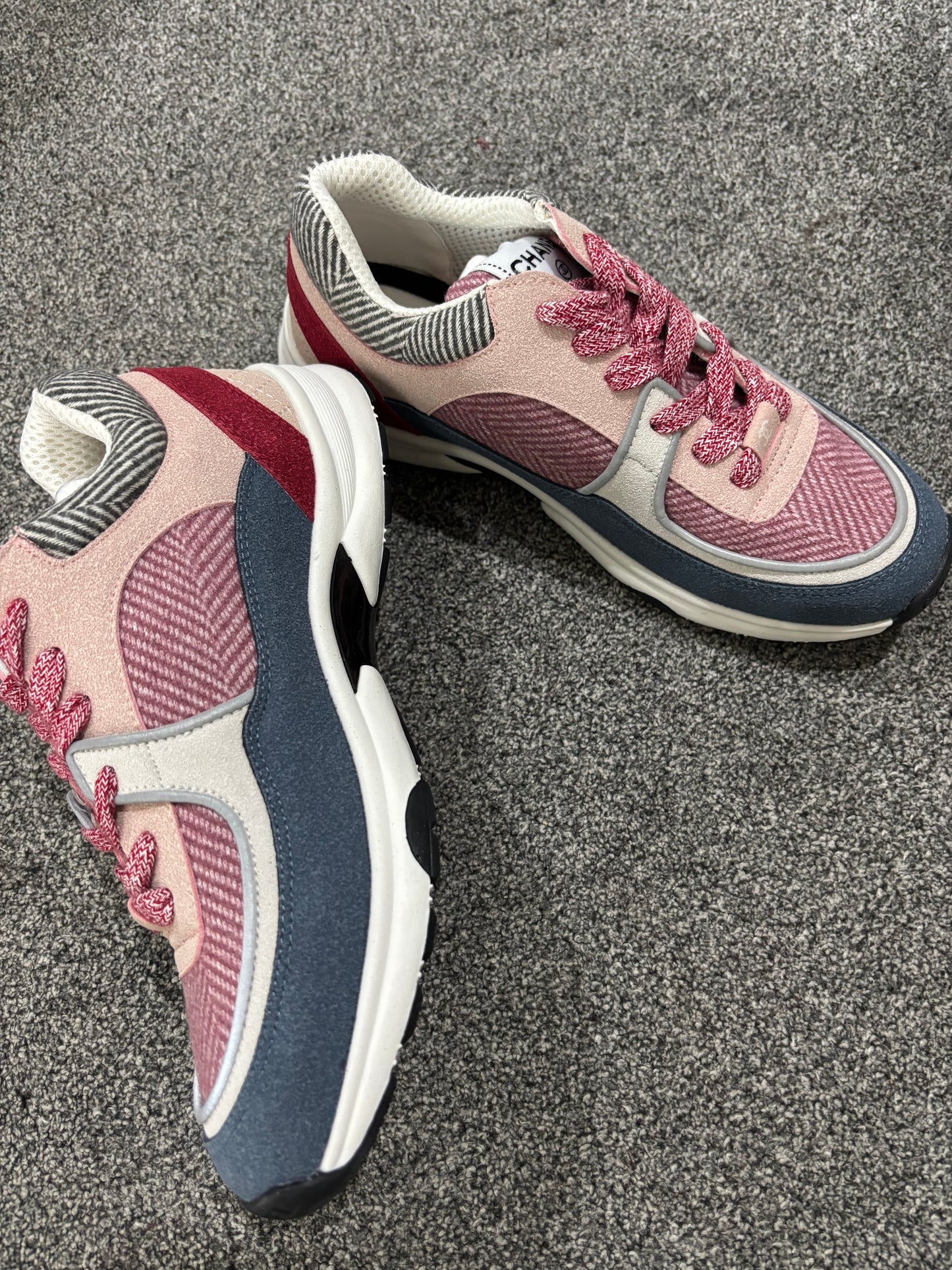 Red and pink cc trainers size 5