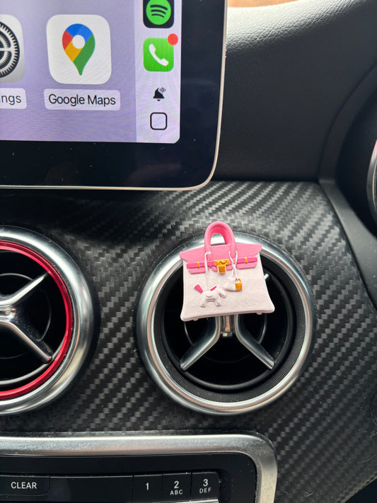 Hot pink & baby pink b bag car accessories