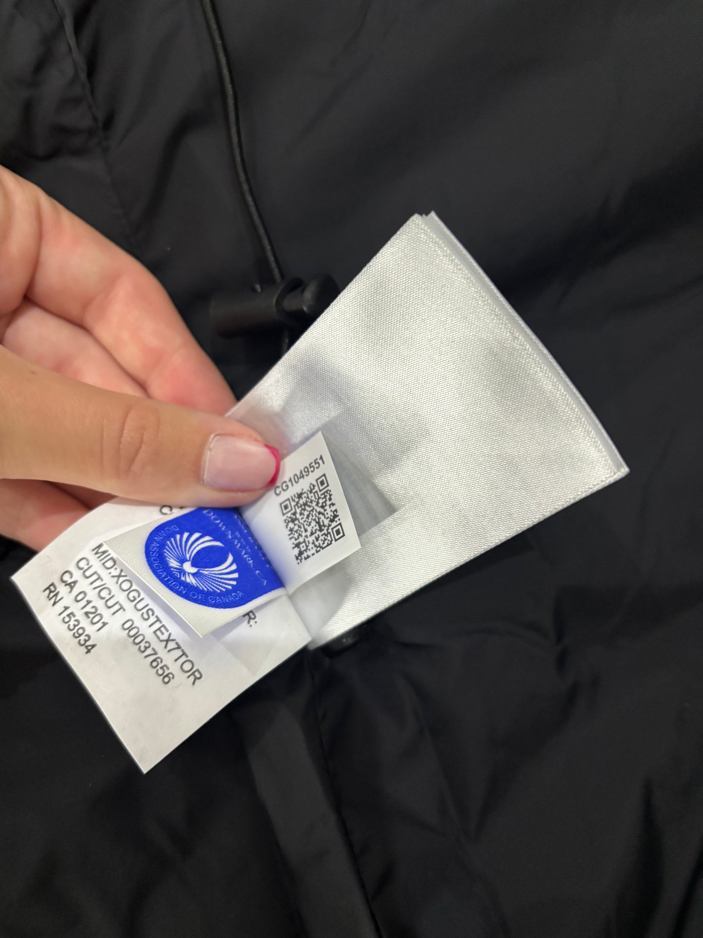 Grey Canada coat with natural fur