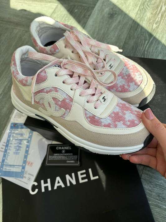 Baby pink with beige CC trainers pre order 2-3 weeks