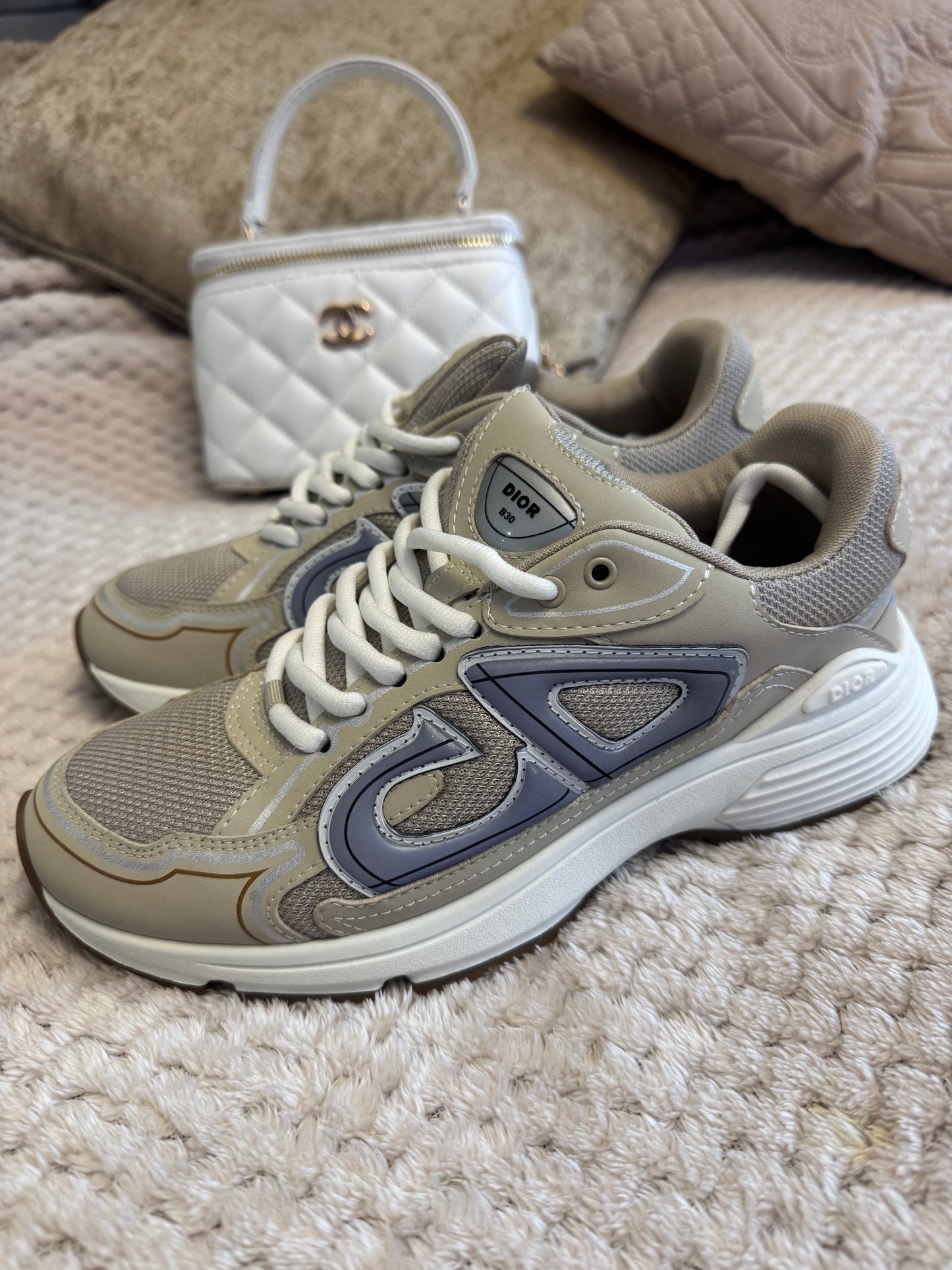 Pre loved CD beige trainers - size 5 AG