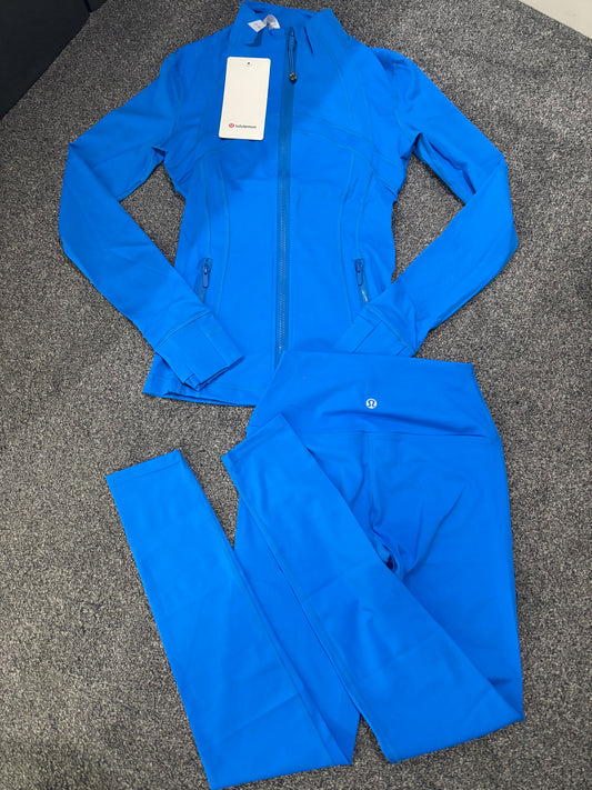 Royal blue lululemon gym set
