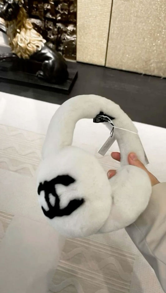 White cc earmuffs
