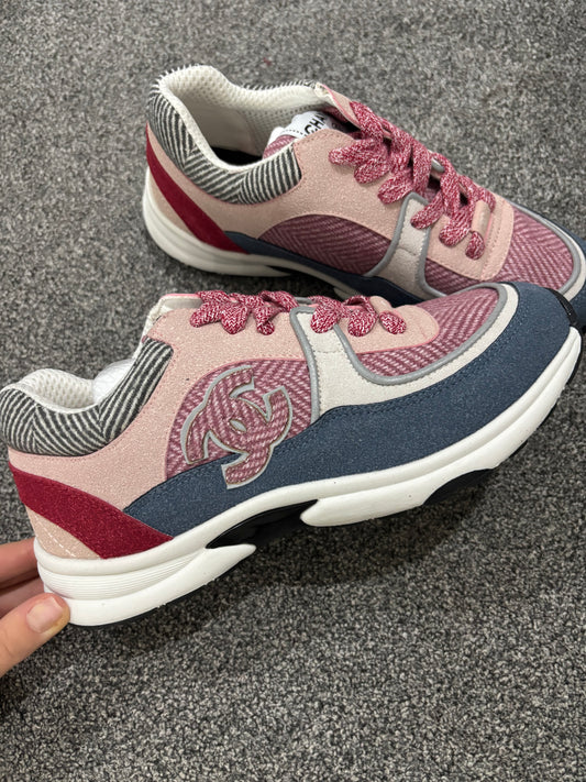 Red and pink cc trainers size 5