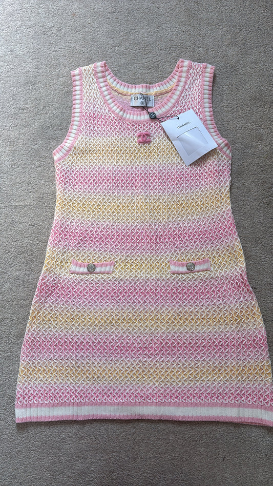 Pink & yellow cc dress size small