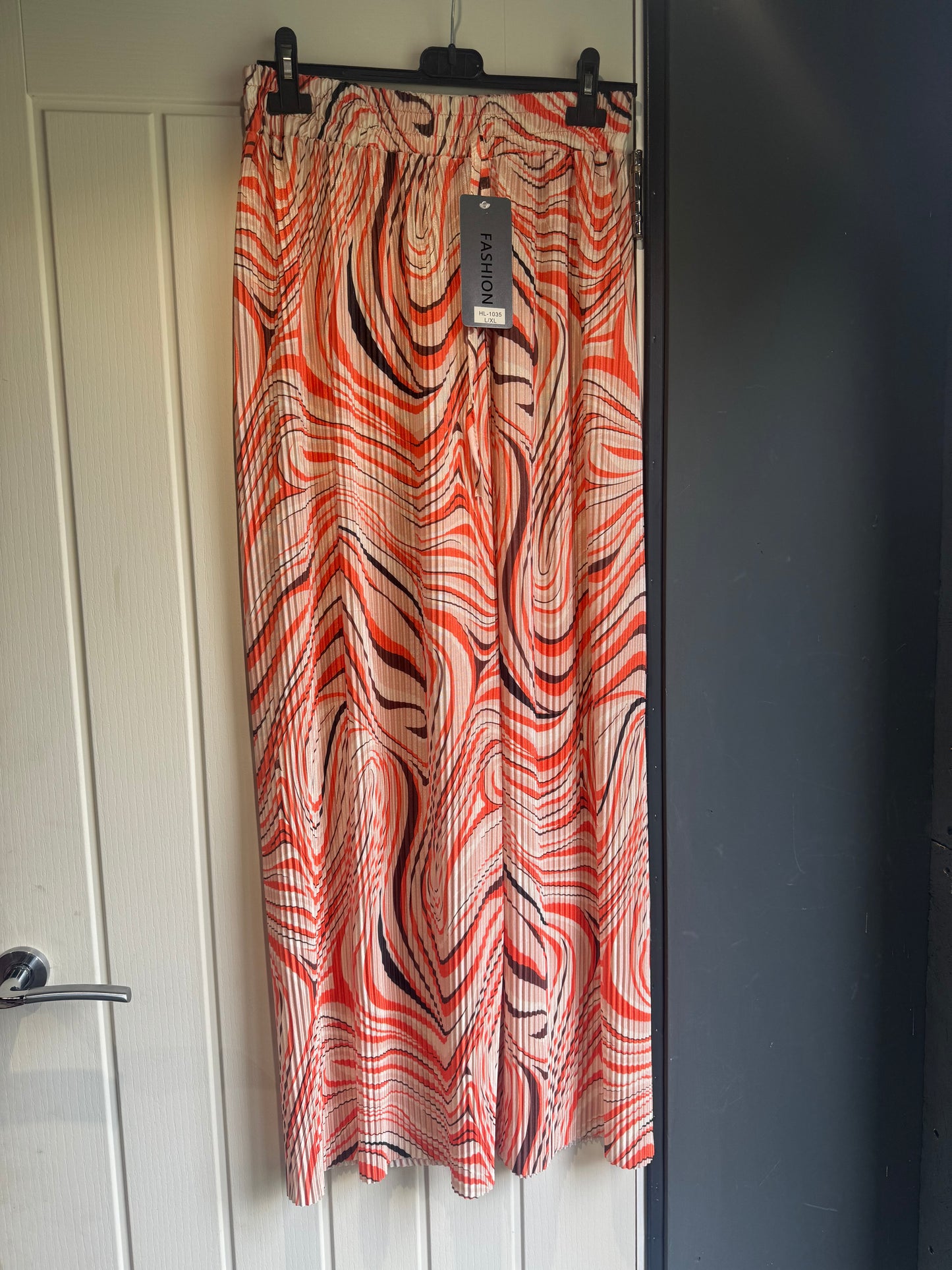 Orange swirl trousers - L/XL