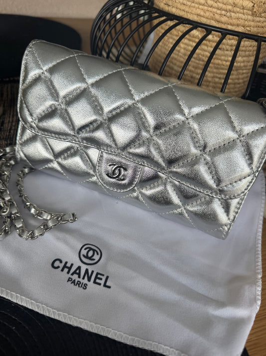 Silver mini CC Bag - AG
